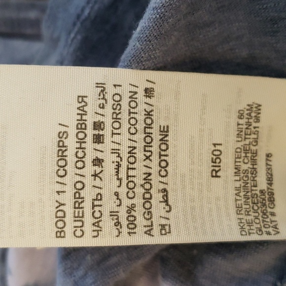 Superdry Gray & White Tie Dyed Racerback Vest Tank with Sequin Pocket SZ M - Picture 9 of 10